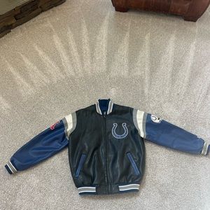 NFL Leather Colts Jacket